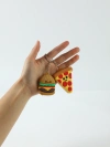 Cross-border best-selling and popular simulation food toy keychain doughnut cute stress-relieving toy factory details Picture